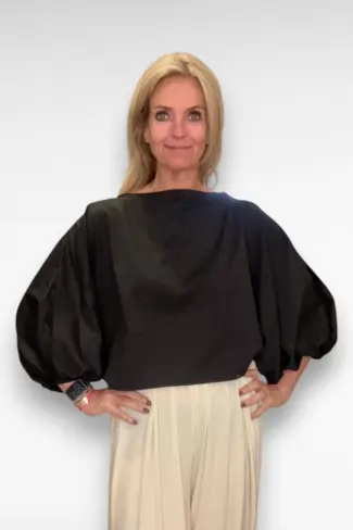 zwarte top