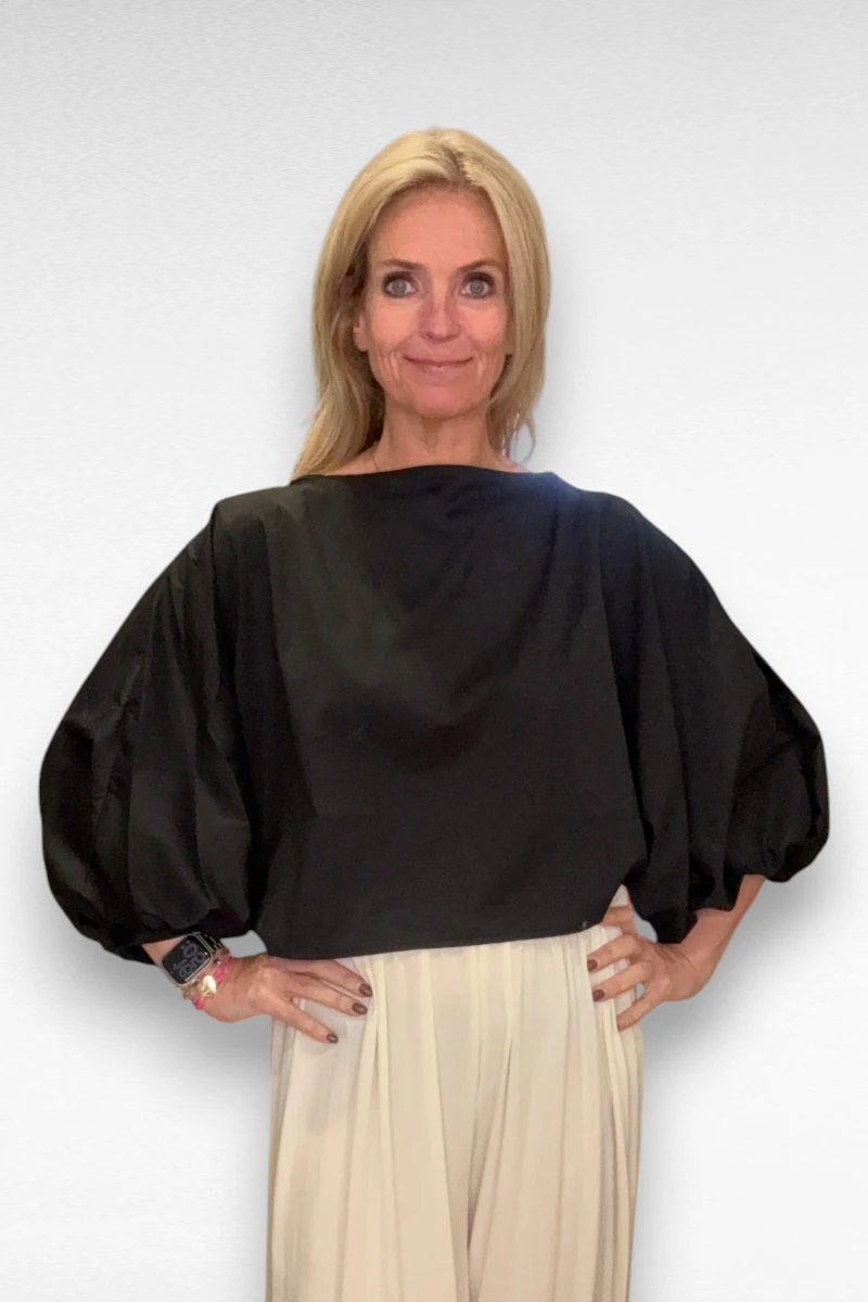 zwarte top