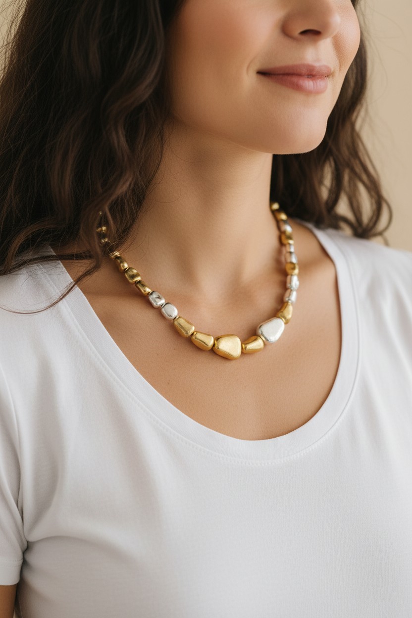 Statement ketting uit de sieradencollectie van By Floor in Breda