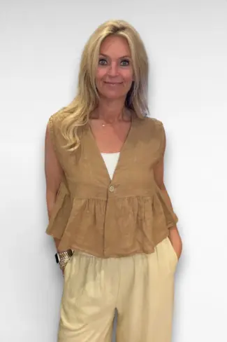 gilet camel