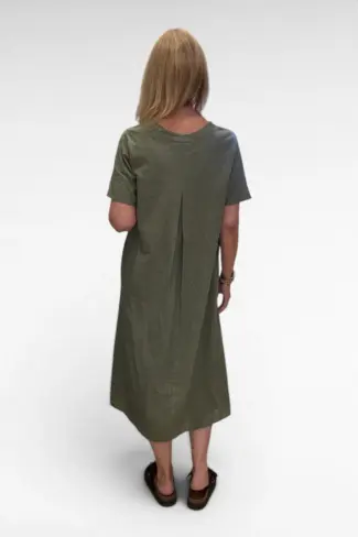 Alternative view of V Hals Jurk Khaki