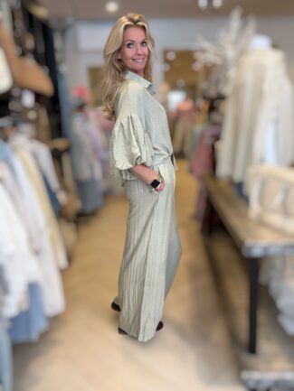 Alternative view of Set Pof Blouse + Broek Groen