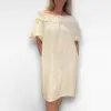 ecru jurk