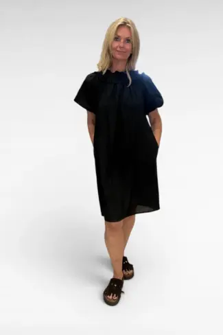 Alternative view of Off Shoulder Jurk Zwart