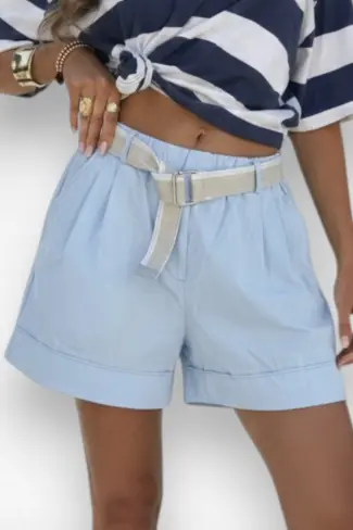 short licht blauw