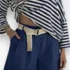 short donker blauw