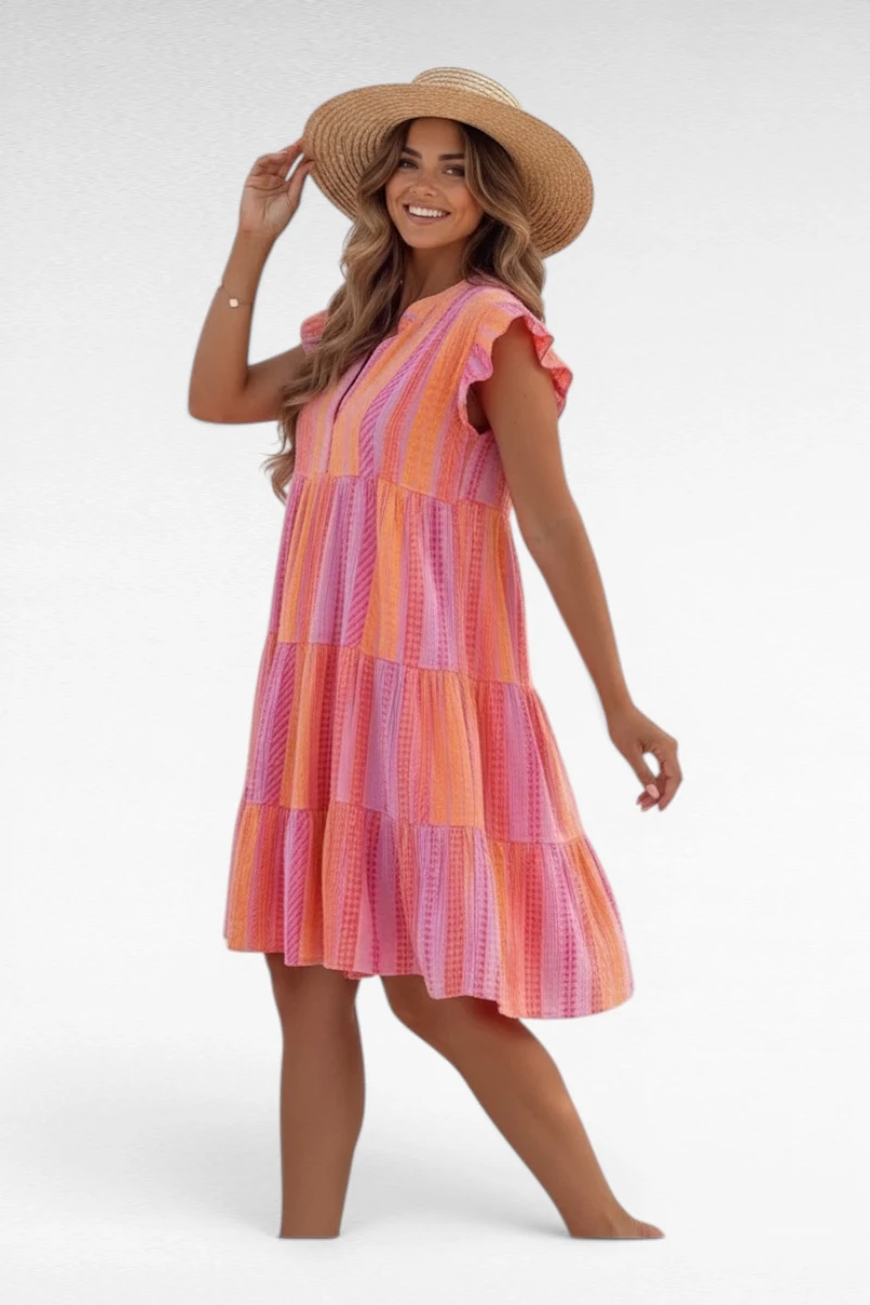 roze zomer jurk
