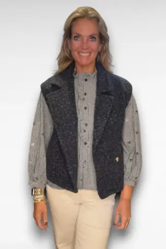blauw gilet