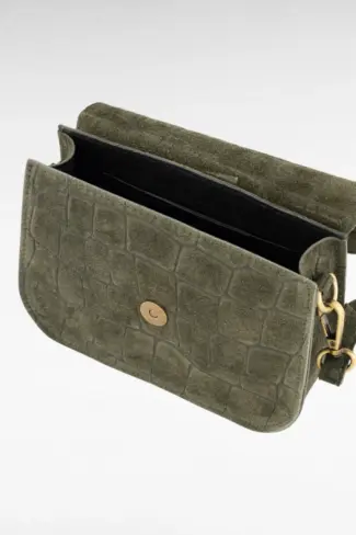Alternative view of Crossbody Tas Croco Groen