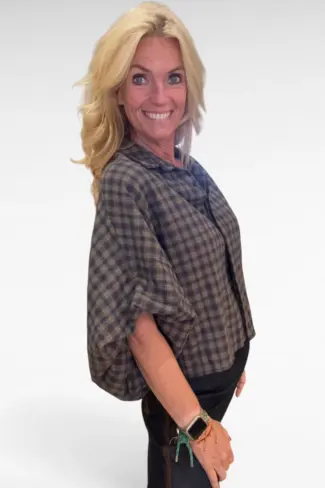 Alternative view of Blouse Blauw Taupe