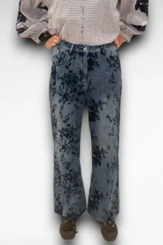 print jeans
