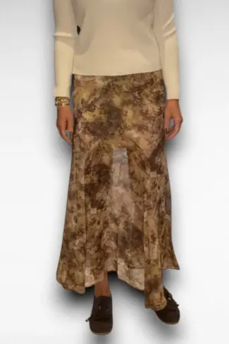 bruine print rok