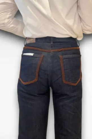 Alternative view of Blauwe Wide Leg Jeans