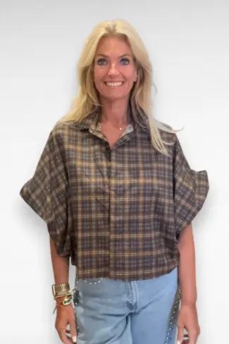 geruite blouse