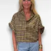 geruite blouse groen