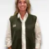 groen teddy gilet