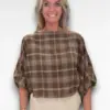 groene ruit blouse