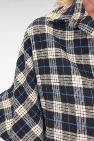 Alternative view of Blouse Grote ruit Blauw
