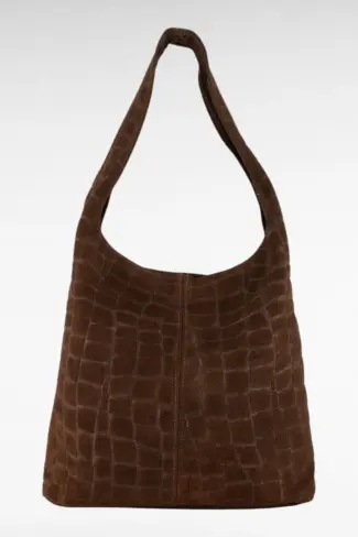 croco schouder tas