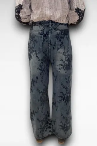 Alternative view of Blauwe Jeans met Print