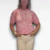 roze trui korte mouw