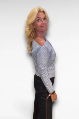 Alternative view of Gestreepte Blouse Blauw
