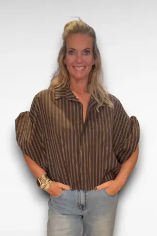 gestreepte blouse