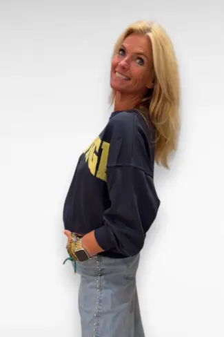 Alternative view of Sweat Oversize VINTAGE Blauw