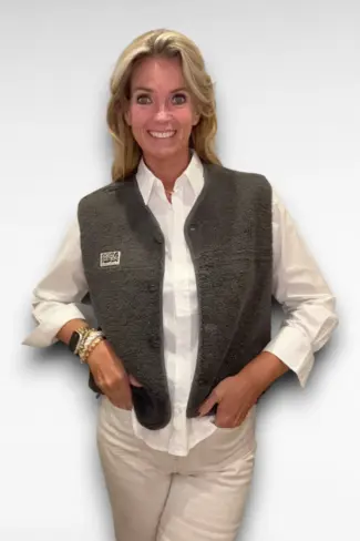 gilet grijs
