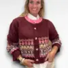 donker rood vest