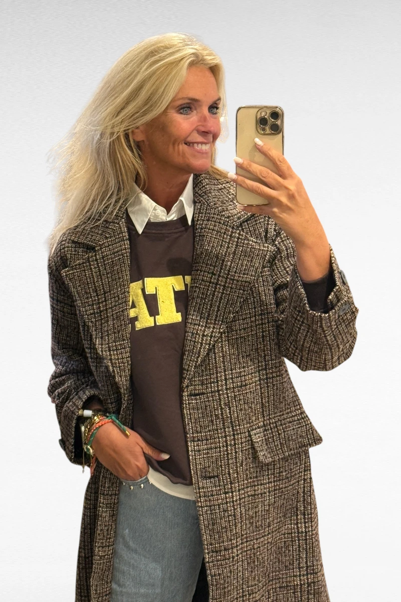 Sweat Oversize VINTAGE Bruin - Afbeelding 3