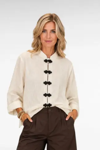 beige blouse