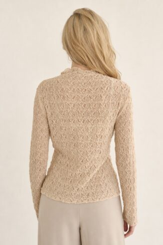 Beige Top Linnea – achterkant