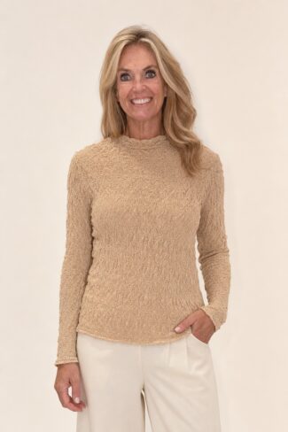 Beige Top Linnea – voorkant