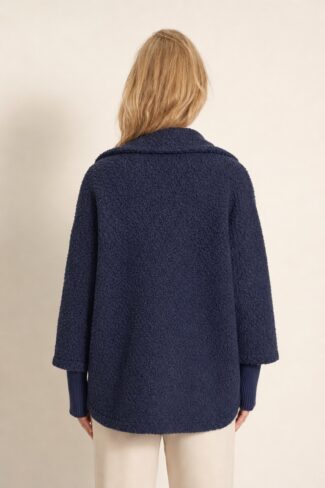Blauw Teddy Vest – achterkant
