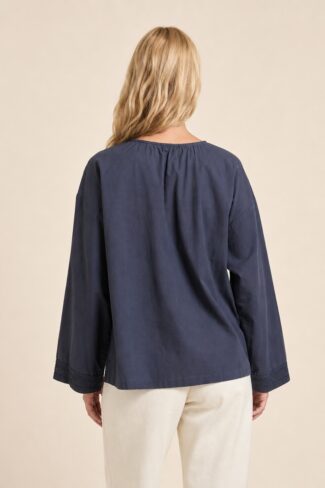 Blouse Blauw – achterkant