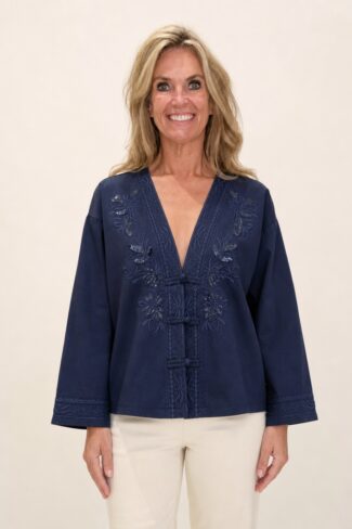 Blouse Blauw – voorkant