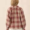 Blouse met strik Rood – achterkant