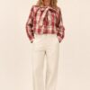 Blouse met strik Rood – overzicht