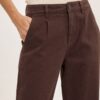 Bruine Ballon Jeans – detail