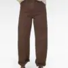 bruine barrel jeans