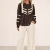 Bruine Blouse met Kant – overzicht