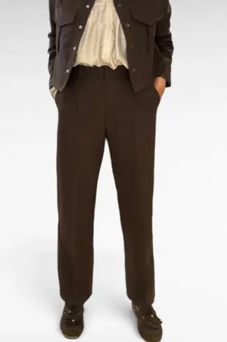 bruine pantalon