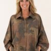 Camouflage Blouse Bruin – voorkant