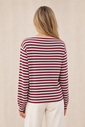 Gestreepte Trui Rood – achterkant