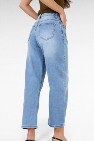 Jeans Barrel Blauw – achterkant