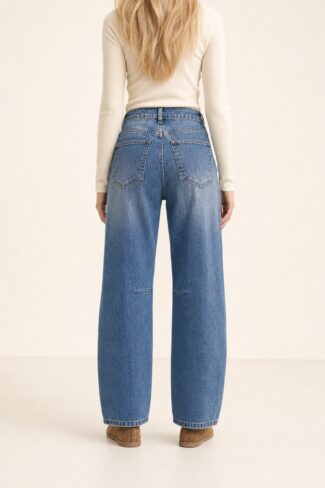 Jeans Barrel Louisa Blauw – achterkant