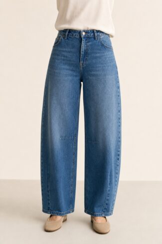 Jeans Barrel Louisa Blauw – voorkant