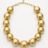 Goudkleurige ketting met ronde vorm, volledig product