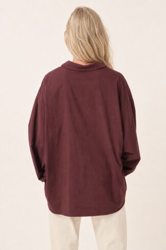Rode blouse – achterkant